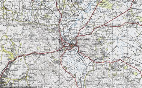 Historic Ordnance Survey Map Of Lewes 1940 Francis Frith