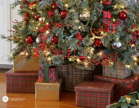 Traditional Red Tartan Plaid Christmas Tree 2016 Michaels Dream Tree