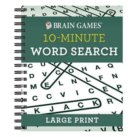 Brain Games 10 Minute Word Search Large Print Pilbooks