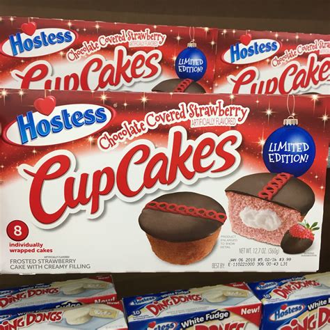 Found Hostess Chocolate Covered Strawberry Cupcakes Snacks