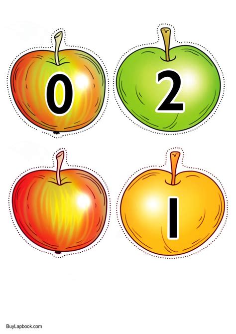 Maybe you would like to learn more about one of these? Apple Number Cards Printable for Numbers 0 to 10 ...