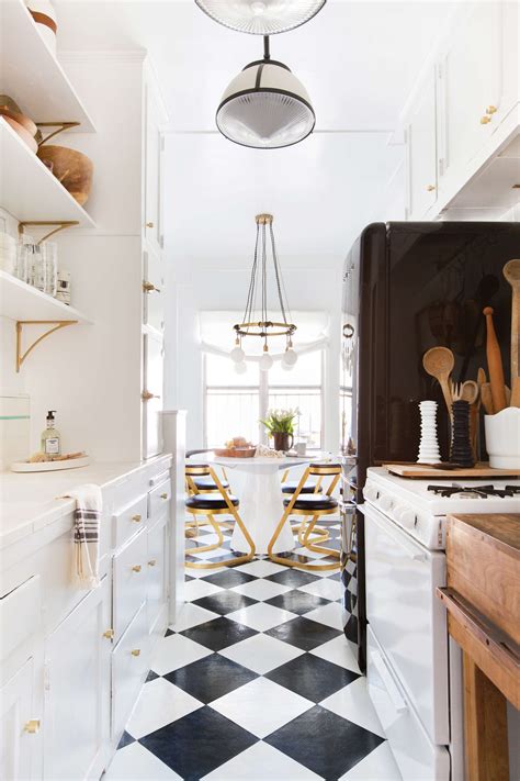 Checkerboard Kitchen Floor Ideas Retro Tile Trend