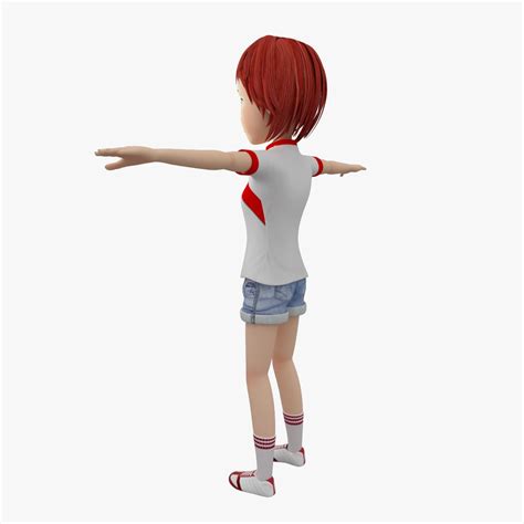 3d girl cartoon