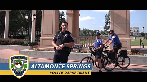 Altamonte Springs Police Department Community Safety Youtube