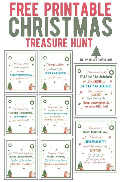 Christmas scavenger hunt clues easy and hard riddles for finding gifts