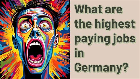 What Are The Highest Paying Jobs In Germany Youtube