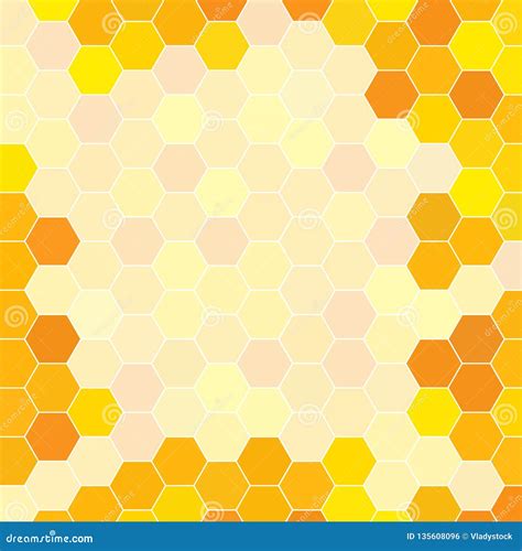 Abstract Honeycomb Pattern Geometric Background Stock Vector