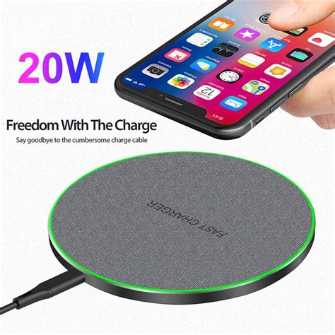 Buy 20w Qi Wireless Charger For Iphone 11 12 Xr Xs 8 Fast Wirless Charging For Samsung Xiaomi