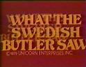 RARE AND HARD TO FIND TITLES - TV and Feature Film: What the Swedish ...