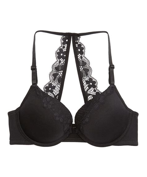 Another Great Find On Zulily Xoxo Black Lace Racerback Front Close Push Up Bra By Xoxo