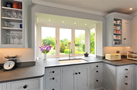 Bay Window Kitchen Renovation Cabinets