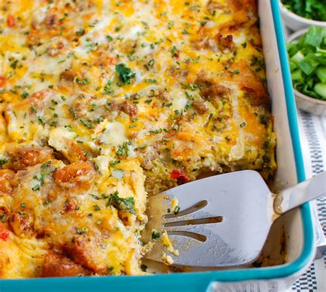 Cheesy Egg And Turkey Sausage Casserole Ohio Eggs