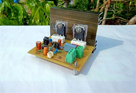 Herzlich willkommen im forum für elektro und elektronik. 100 watts mono amplifier using TOSHIBA C5198 & A1941 transistor.