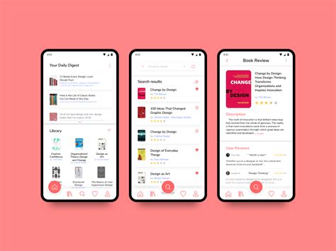 Book Review App - UI #009 by Napoleon on Dribbble