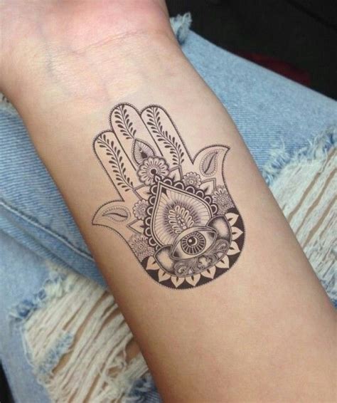 Evil Eye Hamsa Hand Tattoo Cool Wrist Tattoos Tattoos