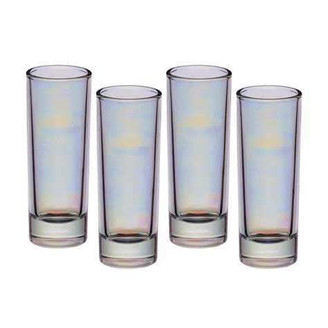 Iridescent Tall Shot Glasses Set Of 4 Woodbridge Kitchen Company