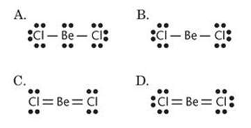 It is a linear molecule and beryllium is an exception to the octet rule.in the solid phase, you. 074