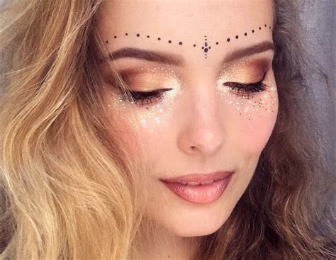 Glitter Freckles Festival Makeup Makeup Basic Maquiagem Carnaval Maquiagem Artística