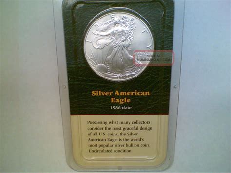 2000 Silver American Eagle Coin Littleton Show Pack Bullion