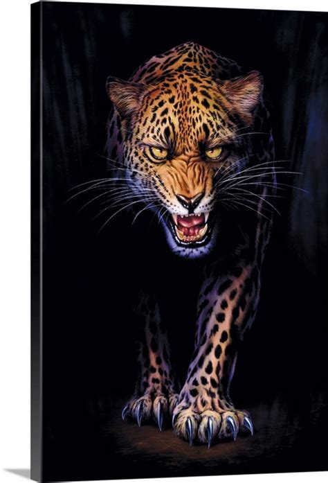 Prowling Leopard Wall Art Canvas Prints Framed Prints Wall Peels