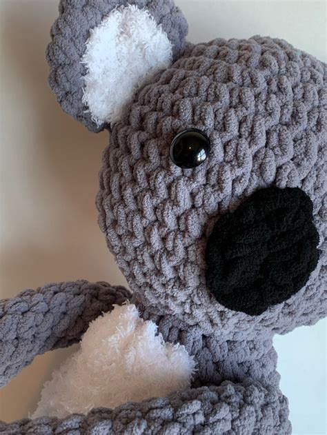 Pdf Pattern Koala Bear Crochet Pattern Bernat Blanket Yarn Stuffed