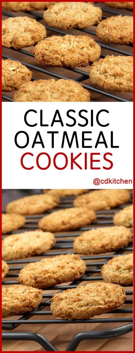 Diabetic cookie recipe oatmeal raisin cookies recipes 9. Classic Plain Oatmeal Cookies - Recipe is made with salt ...