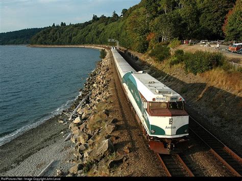 Amtrak Cascades Emd F40ph At Seattle Washington By John Levai Amtrak