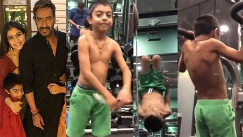 Video Ajay Devgns Son Yug Has A Crazy Fitness Challenge For Young India