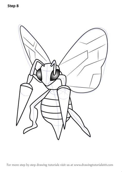 Learn How To Draw Beedrill From Pokemon Go Pokemon Go Step By Step