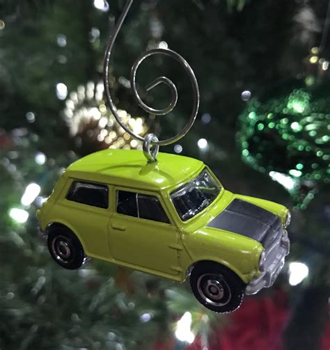 Mr Bean Austin Mini Cooper Christmas Ornament Made From Etsy