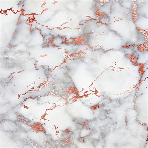Rose Gold Marble 3 Digital Art By Suzanne Carter Pixels