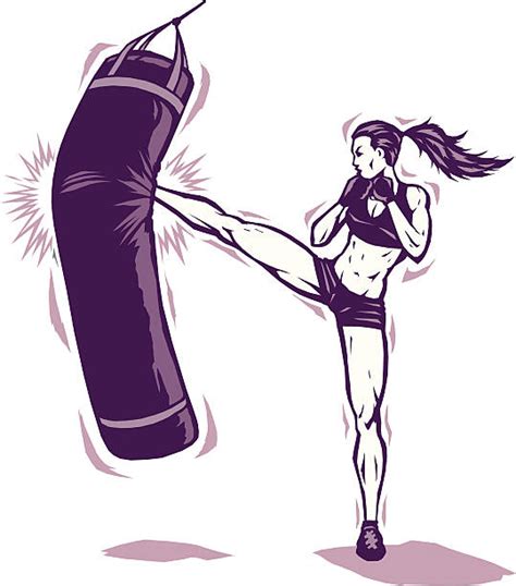 60 Muay Thai Woman Illustrations Royalty Free Vector Graphics And Clip