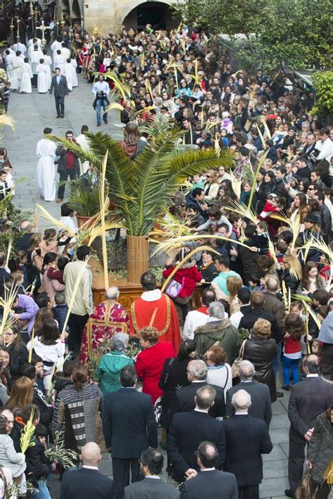 Palm Sunday In Galicia Spain Editorial Stock Image Image Of Spain