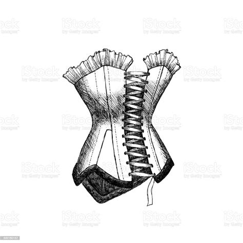 Sketch Corset Stock Vector Art 500160152 Istock