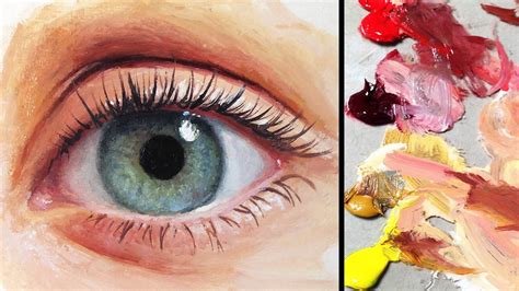 How To Paint A Realistic Eye Eye Painting Portrait Painting Tutorial