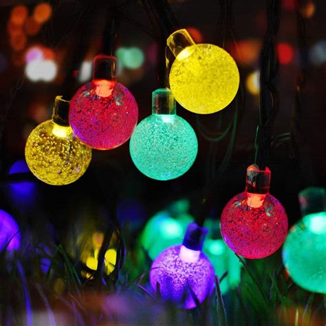 Led Solar String Multicolor Bubble Ball String Lights The Best