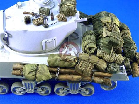 Legend 135 Sherman Tank Stowage And Accessories Set Wwii Resin Detail