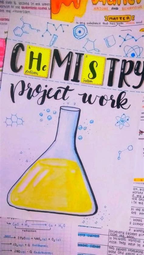 Chemistry Project Front Page In Chemistry Projects Babe Creative Project Cover Page
