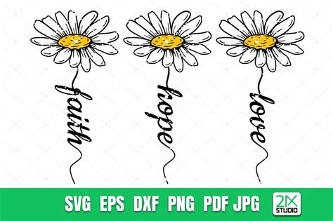 Daisies Svg Daisy Svg Flowers Svg Daisy Flower Svg Daisy With Color