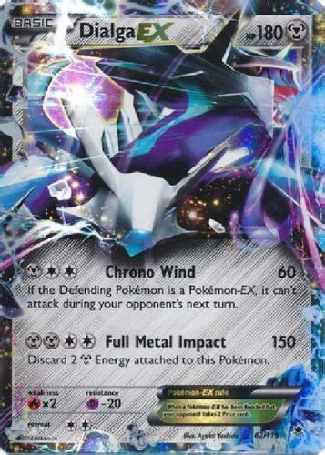 Dialga Ex 62119 Xy Phantom Forces Holo Rare Perfect Mint Pokemon