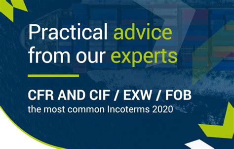 Cfr And Cif Exw Fob The Most Common Incoterms 2020 Nautiqus