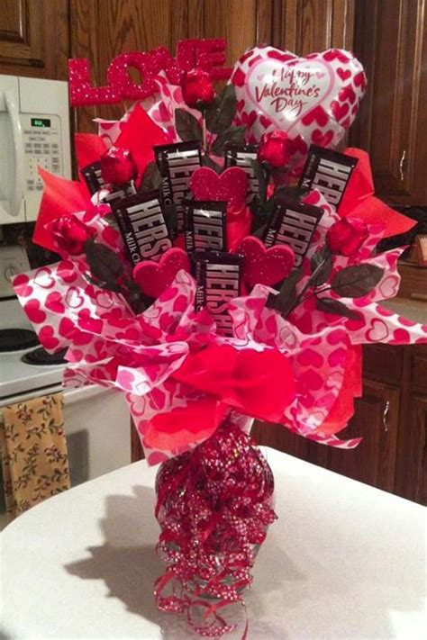 You may freely use this content if you cite the source and/or link back to this page. Valentine Candy Bouquet Ideas 14 | Valentines day baskets ...