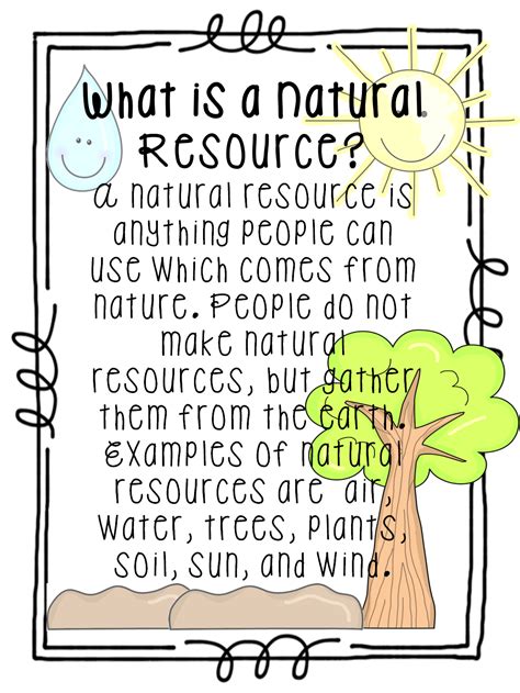 First Grade Wow: Natural Resources