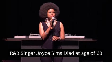 Randb Singer Joyce Sims Died At Age Of 63