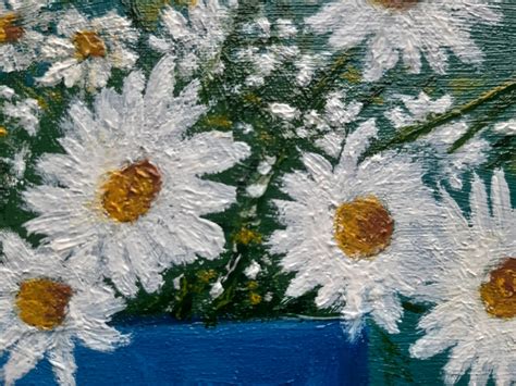 Bouquet Of Daisies Original Oil Painting A Gift For Her Etsy