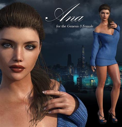 Ana For Genesis 3 Female Daz3d And Poses Stuffs Download Free