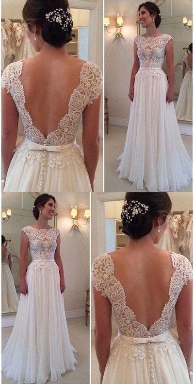 Backless Bridal Gown Lace Bodice Evening Gown Custom Made Evening