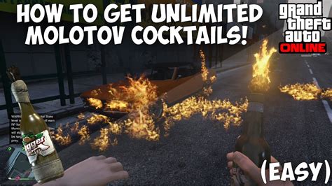 Gta 5 Online How To Get Unlimited Molotov Cocktails Easy Youtube