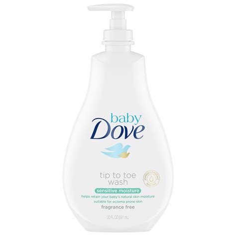 Baby Dove Sensitive Skin Care Baby Wash Fragrance Free Moisture 20 Oz