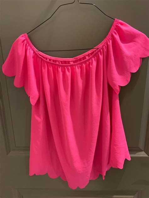 Pink Top On Mercari Pink Tops Hot Pink Tops Tops